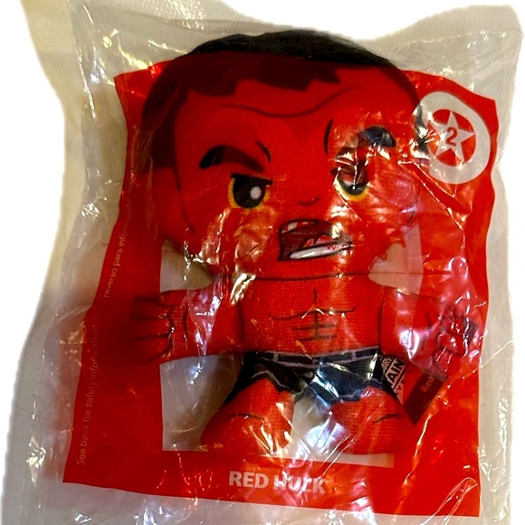 CAPTAIN AMERICA MARVEL STUDIOS BRAVE NEW WORLD RED HULK MCDONALDS HAPPY MEAL TOY - Picture 5 of 9